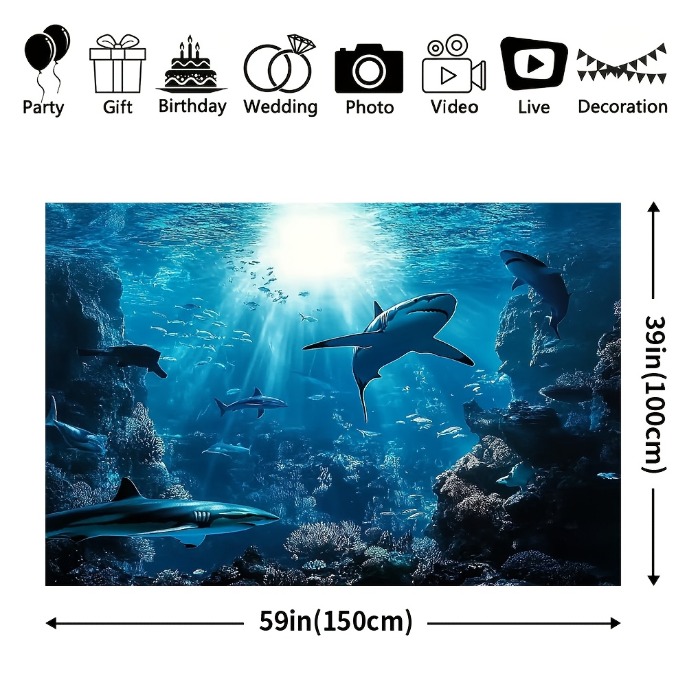Majestic Deep Sea Shark Wall T - огляд і ціна Ocean Aquarium