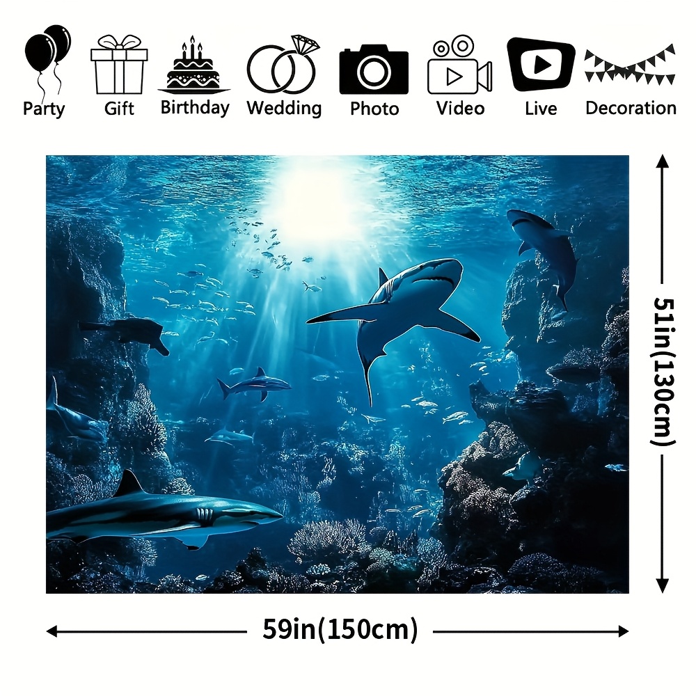 Majestic Deep Sea Shark Wall T - огляд і ціна Ocean Aquarium